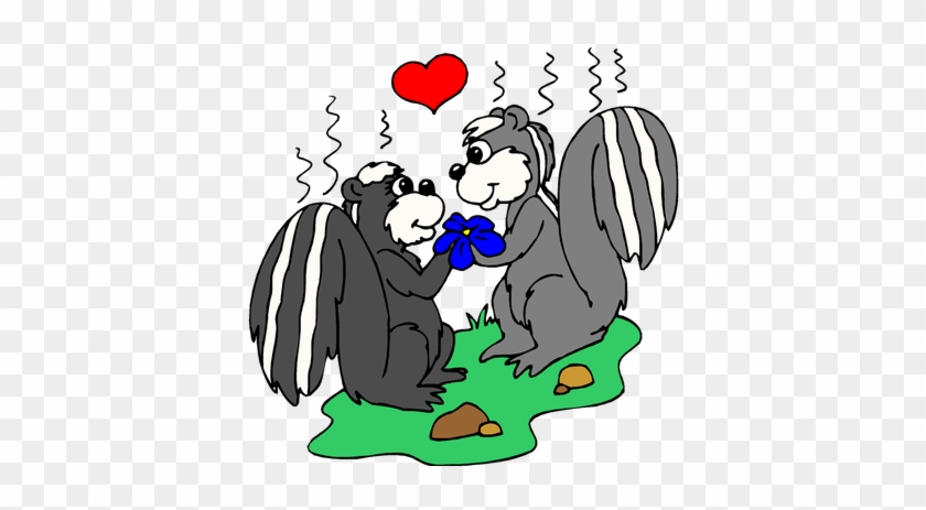 Valentine's Day Free Clip Art - Stinky Skunk Gif #86916