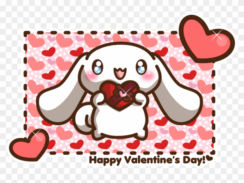 Ceciliarinchan 7 5 Happy Valentine's Day From Cinnamoroll - Chibi Happy Valentines Day #86946