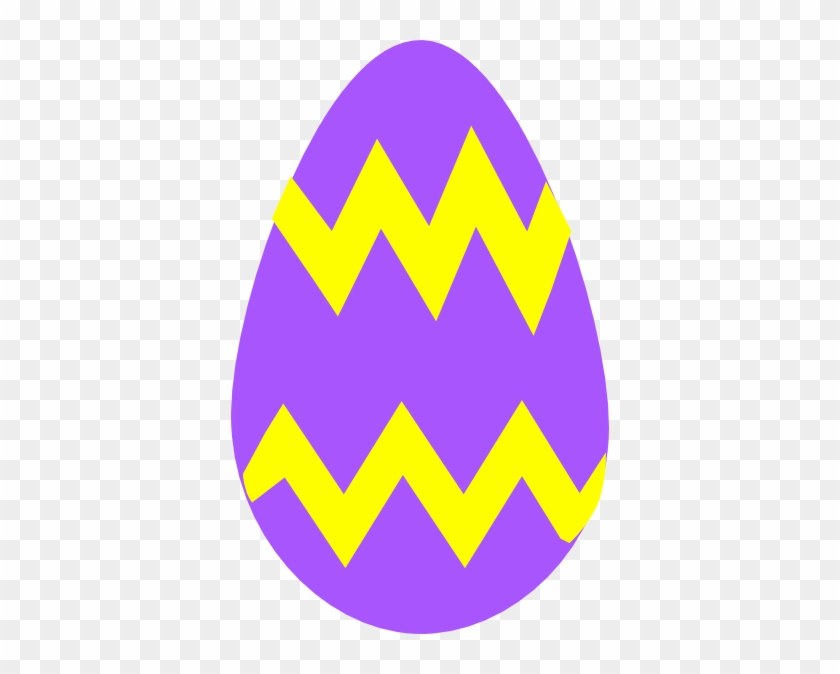 Easter Cartoon Pictures - Purple And Yellow Easter Egg #87069