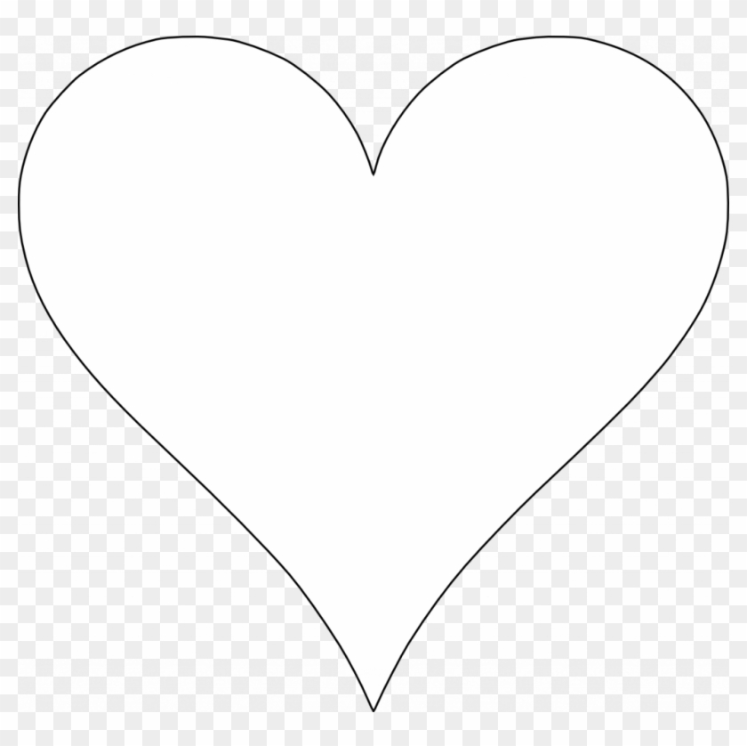 Free Printable Heart Shapes - White Heart Transparent Background #87086