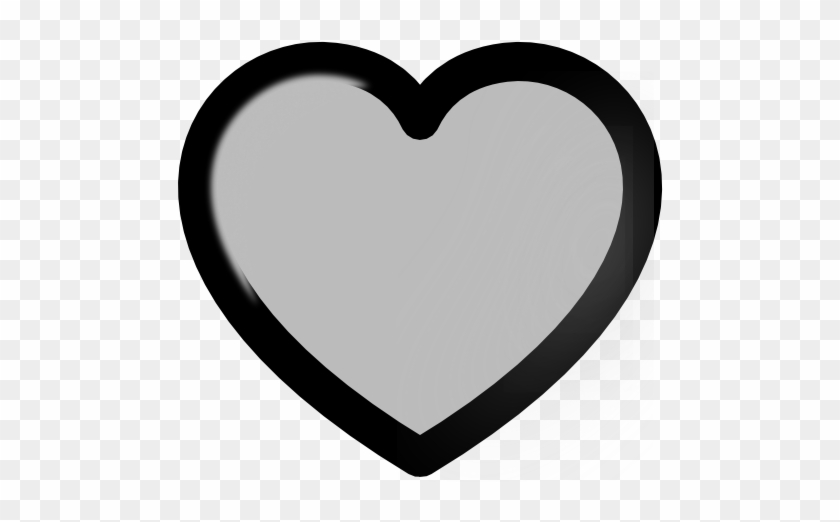 Grey - Vector Love Heart #87119