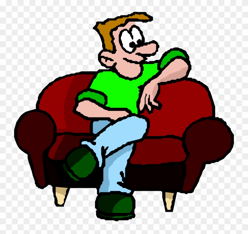 Pirate Flag Clip Art - Sitting On A Couch Clipart #87336