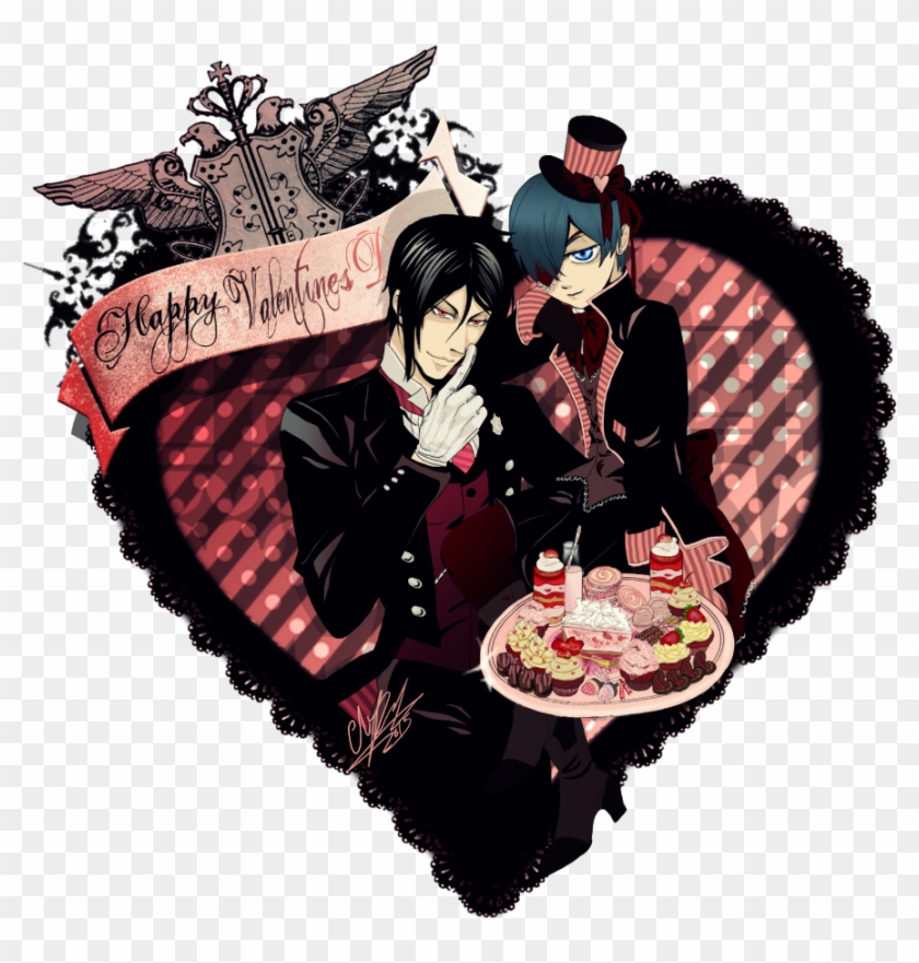 Kuroshitsuji Valentines By Florierend Kuroshitsuji - Happy Valentine Day Black Butler #87447