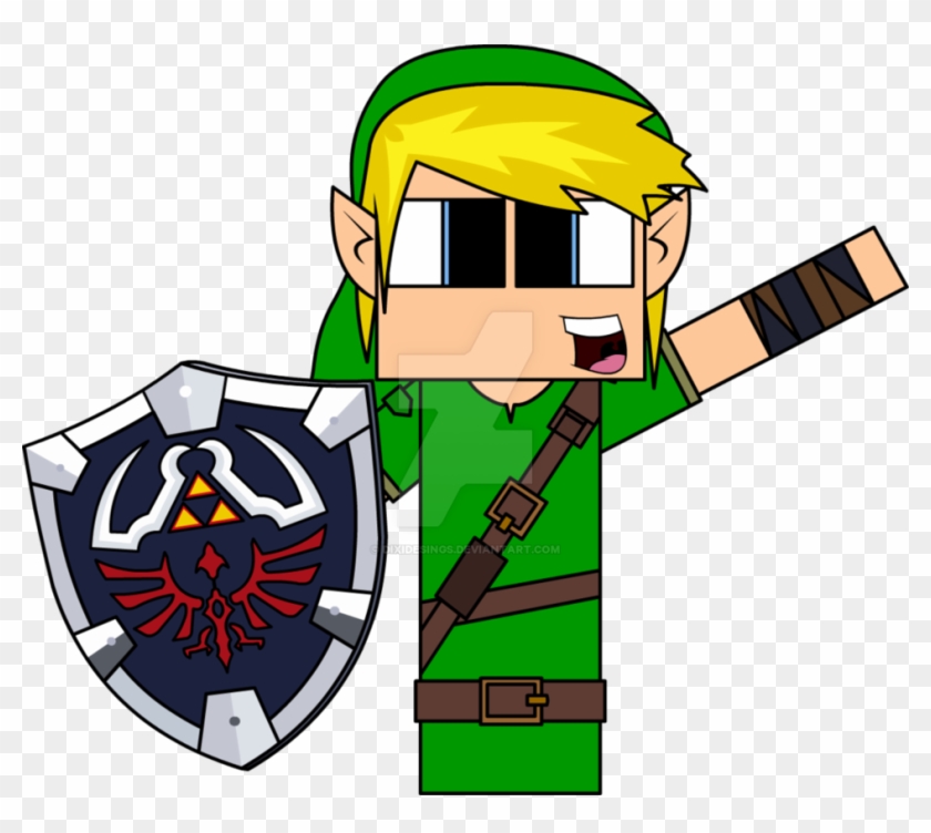 Minecraft Clipart Zelda - Cartoon De Minecraft Do Zelda #87525