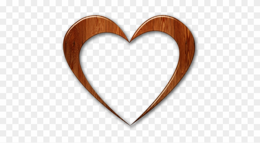 Clipart Transparent Background Wooden Heart - Wooden Heart Transparent Background #87544