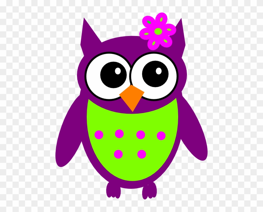 Clipart Info - Purple And Green Owl #87562