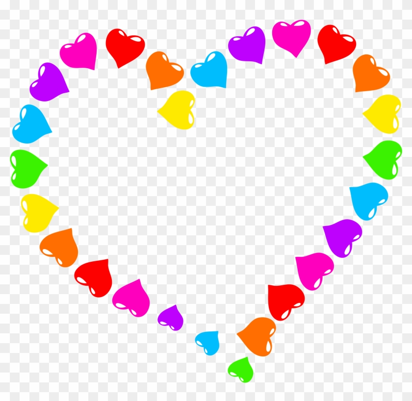 Big Image - Rainbow Heart Clipart #87635