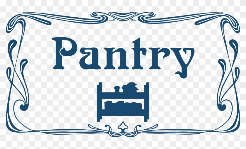 Clipart Pantry Door Sign - Bathroom Sign #87704