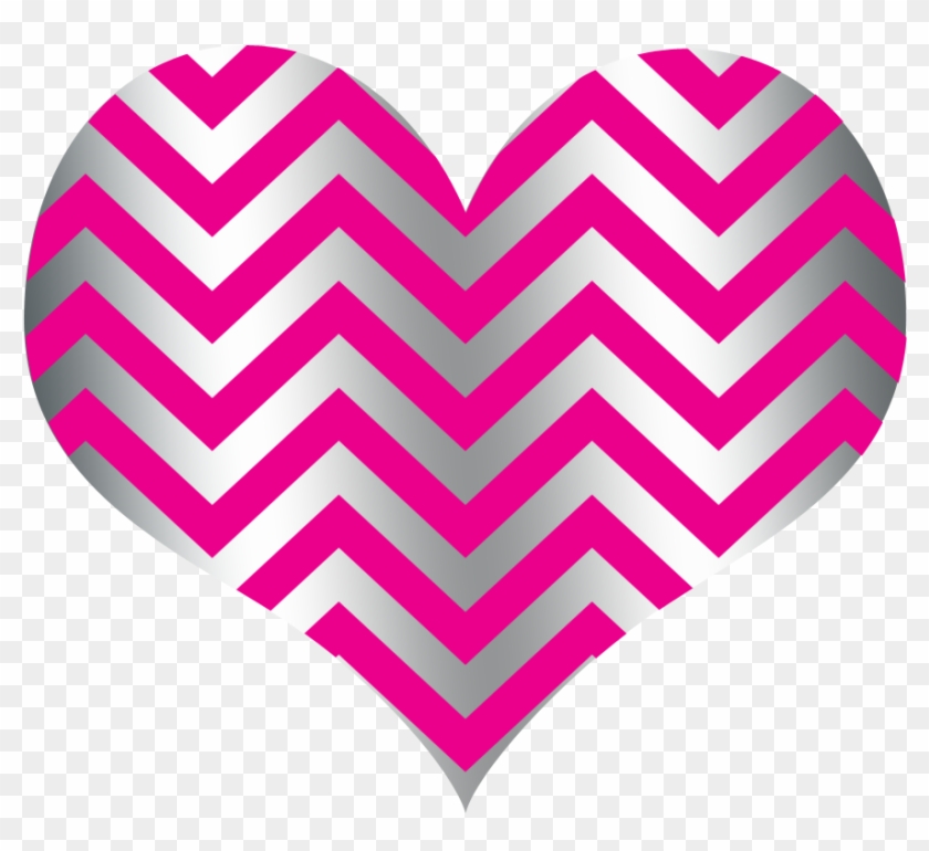 2017 Chevron Heart Hot Pink Silver 140kb - Owls Are Not What They Seem #87731