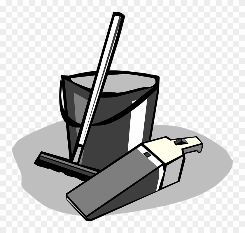 Cleaning Supplies Clip Art Free Black And White #88084