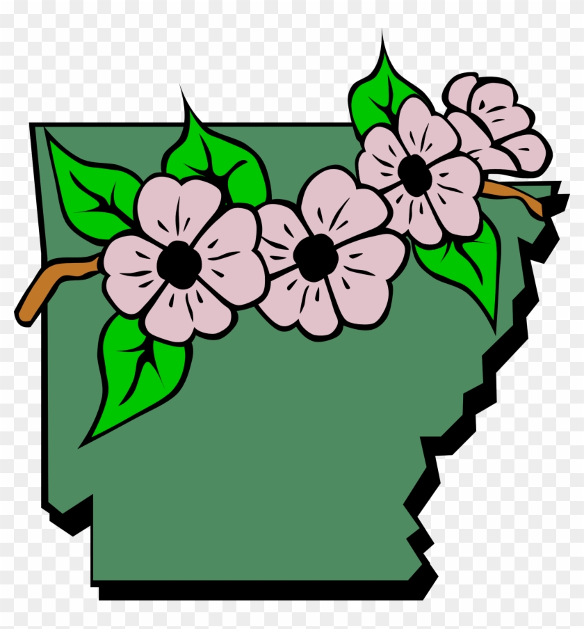 Arkansas State Flower Clipart - Arkansas State Flower Clip Art #88096