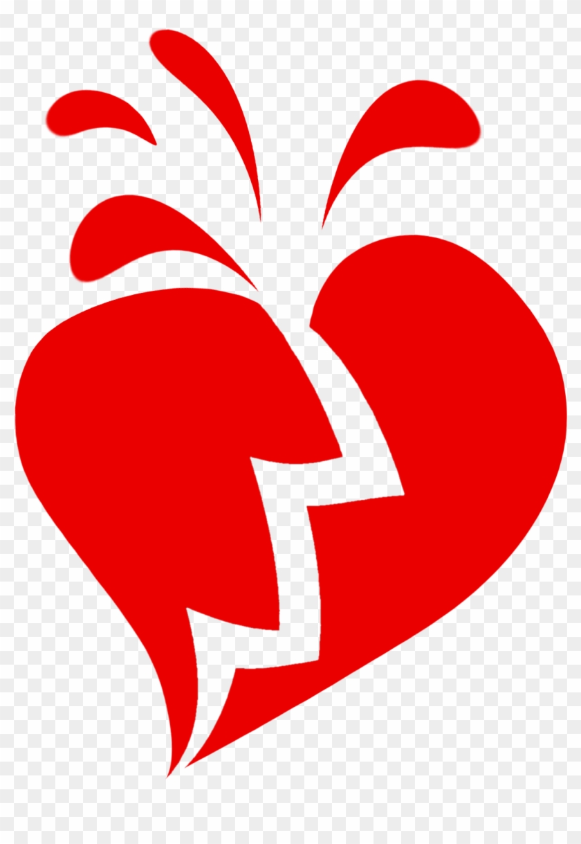 With Broken Heart Clipart - Broken Heart Transparent Background #88126