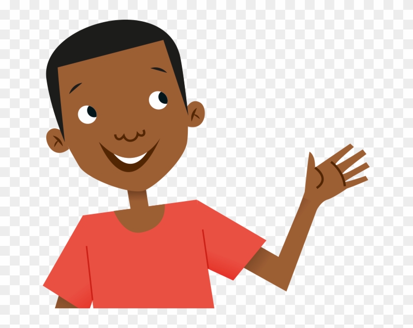 And Some Live In Very Big Countries Like India In Asia - Child Waving Hello Clipart #88286