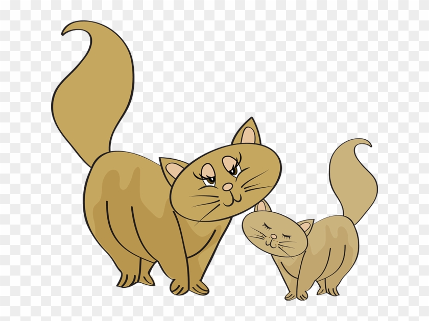 Mother And Baby Animal Clipart - Mother Cat Clip Art #88310