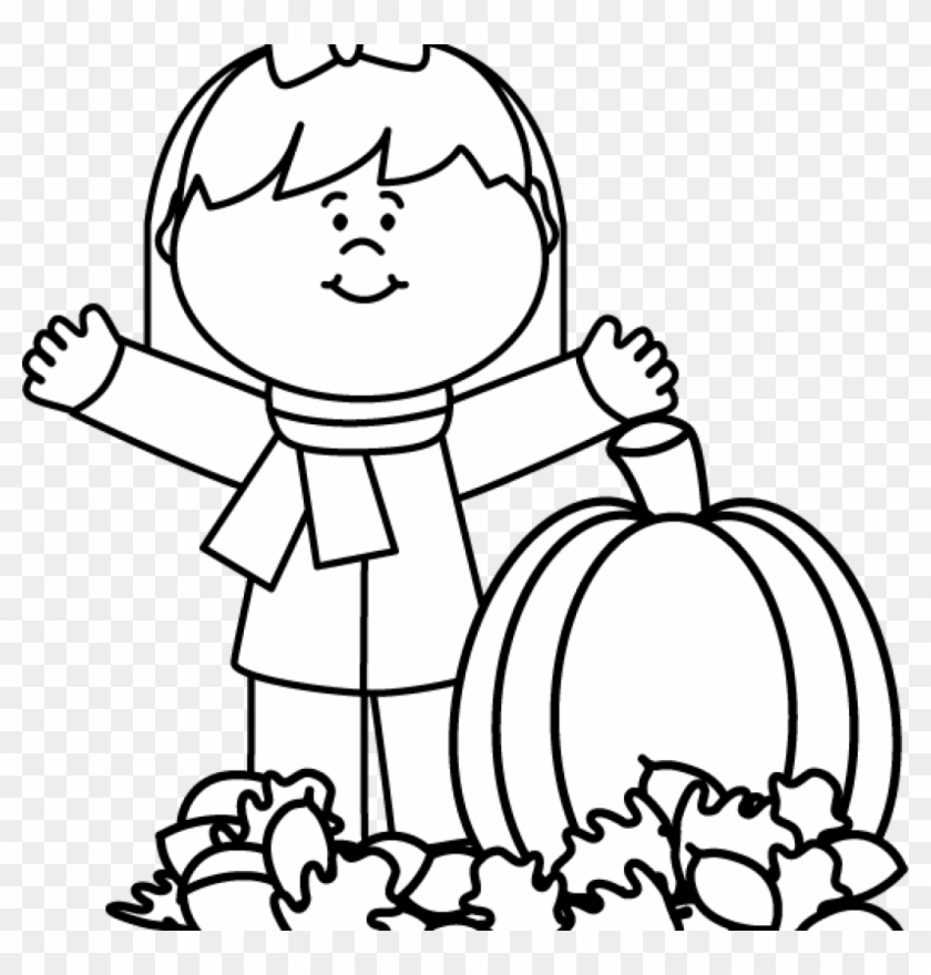 Fall Clipart Black And White Black And White Autumn - Following Directions Coloring Page #88320