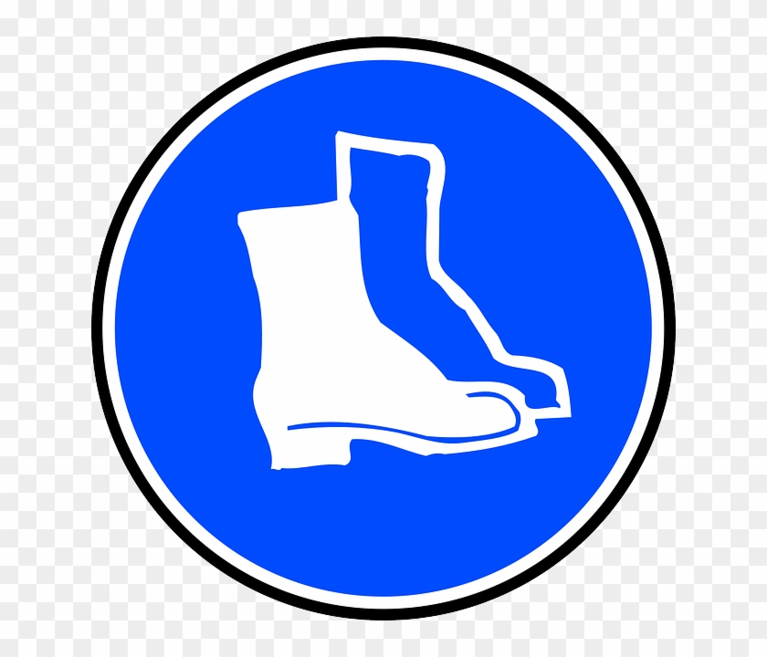 Fall Protection Clip Art - Safety Shoes Clip Art #88328