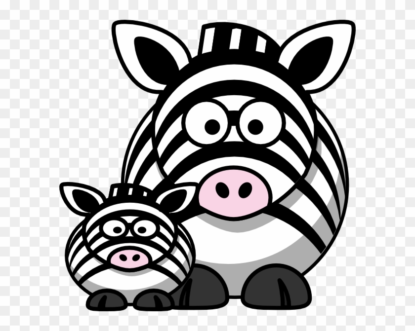 Baby Zebra And Mom Clipart #88430