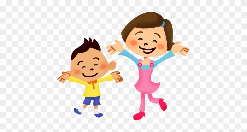 Very Happy Children Rasing Hands - Niño Con Las Manos Arriba Png #88502