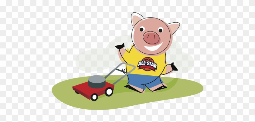 Piggy Mowing The Lawn - Bank #88744