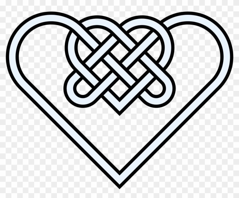 Double Heart Knot 10crossings - Celtic Symbol For Strength #88811