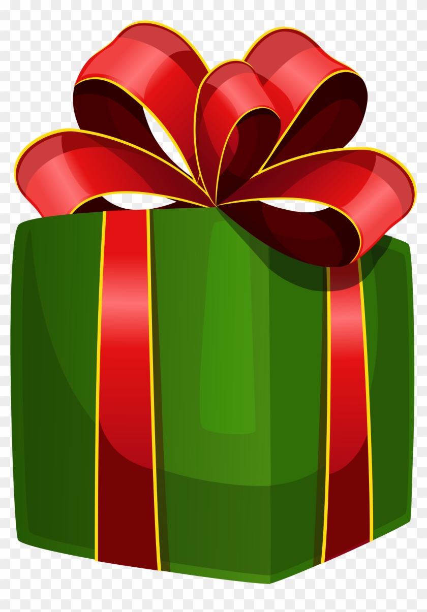 Green Gift Box Png Clipart - Presente Png #88949