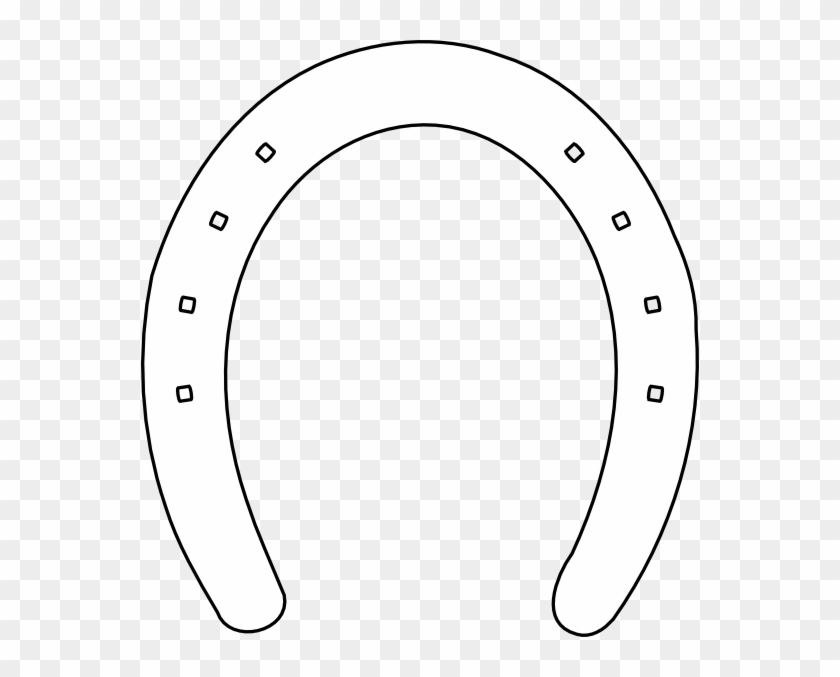 Horseshoe Applique Clip Art At Clker - White Horseshoe Clipart #88983