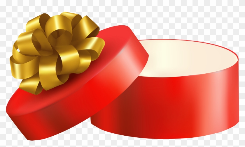 Red Open Gift Png Clipart - Clip Art Open Present #89000