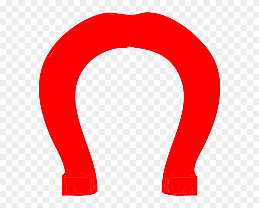 Red Upside Down Horseshoe Logo #88996