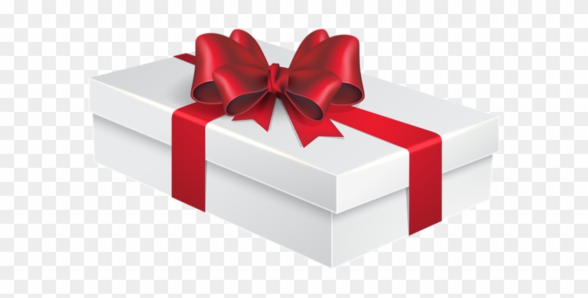 White Gift Box Png Clipart Image - Gift Box Image Png #89021