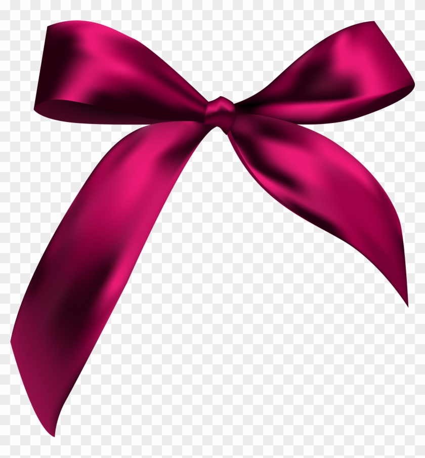 Beautiful Dark Red Bow Png Clipart - Bow Png #89054