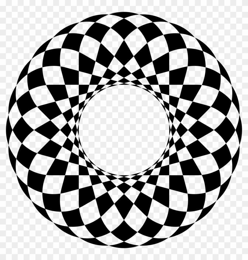 Art Deco Checkered Frame 2 - Symmetrical Art #89090