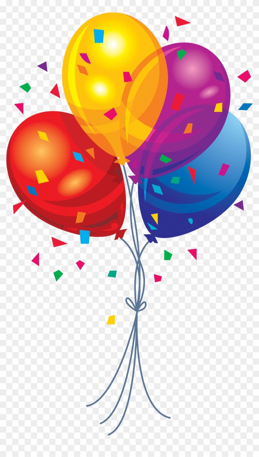 Happy Birthday Balloons Clipart - Birthday Balloons Png #89472