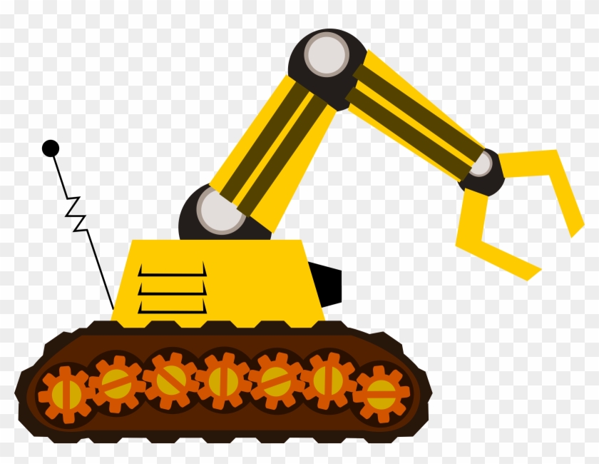 Free Robot With Claw Clip Art - Machine Clipart #89481