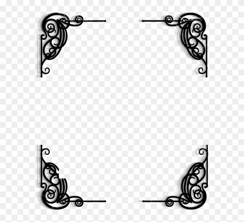 Victorian Art Deco Frame Border Deco Corner - Art Deco #89526