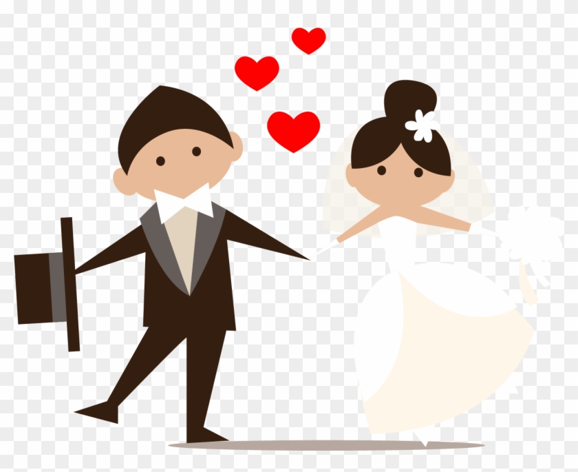 Wedding Invitation Couple Clip Art - Wedding Clipart Transparent #89606