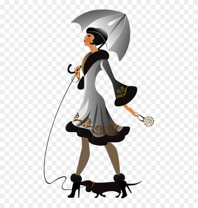 Art Deco Illustration - Vector Fashion Girl Gratis #89664