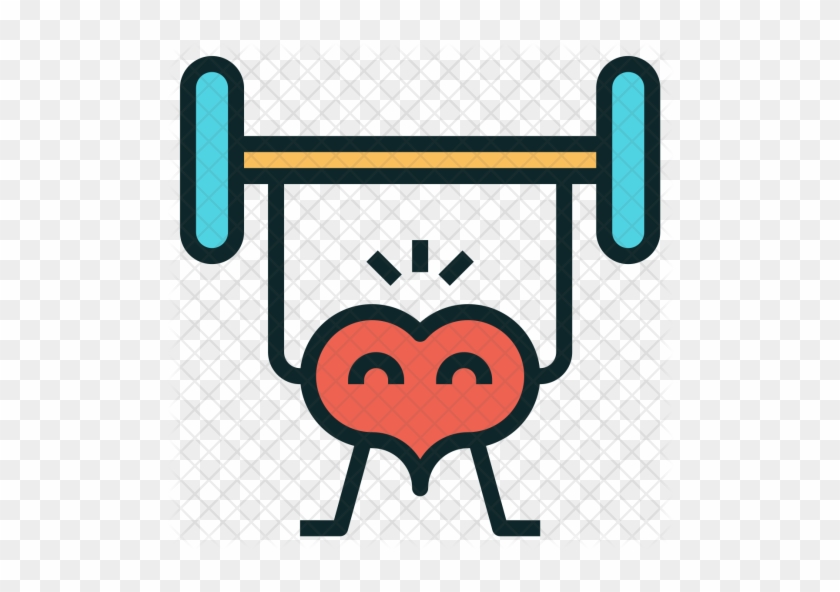 Healthy Icon - Transparent Exercising Heart - Full Size PNG Clipart ...