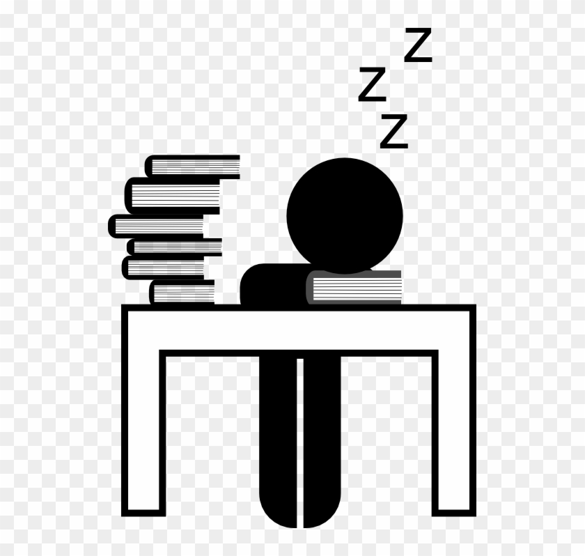 The Crash That Comes Along With All-night Study Sessions - Studying All Night Clipart #89893