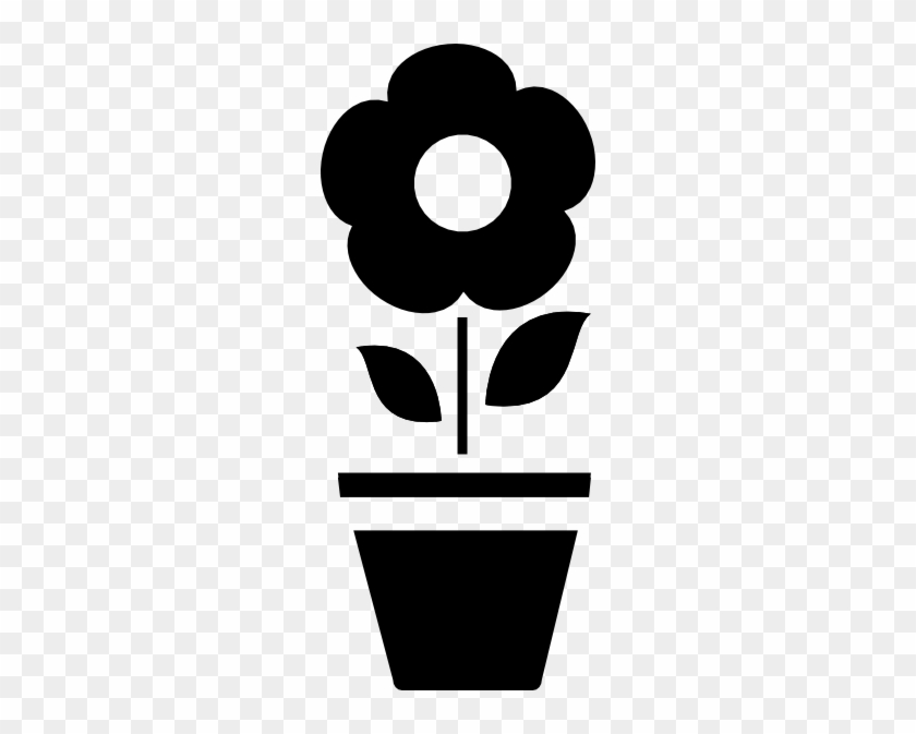 Pot Flower Icon Clip Art - Flower Pot Icon Png #89963