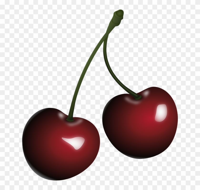 Cherries Fruit Red Sweet Delicious Healthy Food - Black Cherry Clipart #89987