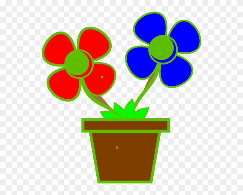 Vase Clipart Transparent - 2 Flowers In A Vase #90302