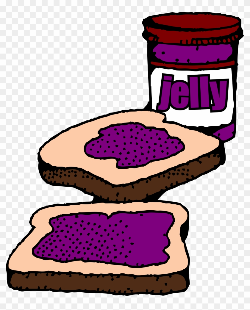 Free Bbq Graphic, Download Free Clip Art, Free Clip - Peanut Butter And Jelly Sandwich Clipart Black #90328