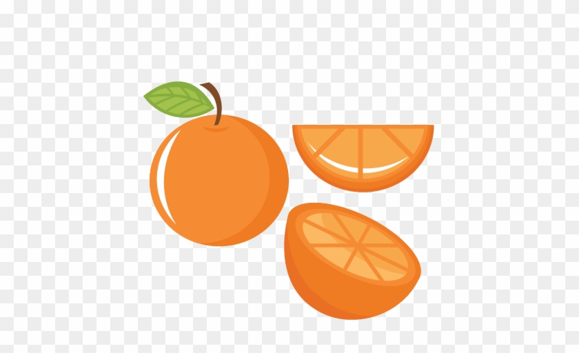 Orange Set Svg Cutting Files Fruit Svg Cut File Food - Cute Oranges Clipart #90449