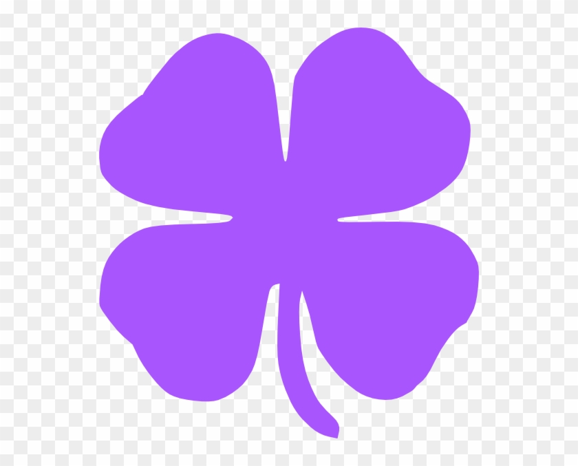 Purple Four Leaf Clover #90472