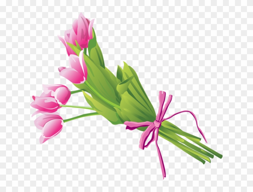 Bouquet Of Tulips - Flower Bouquet Clip Art Png #90476