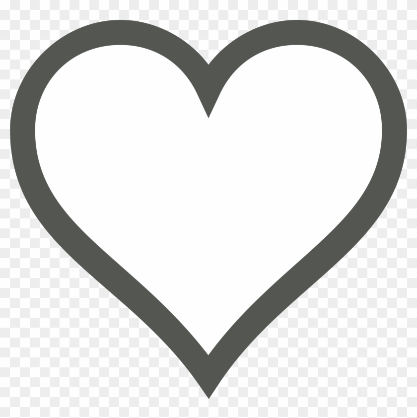 Two Hearts Clipart Black And White - Heart Icon Black And White #90802