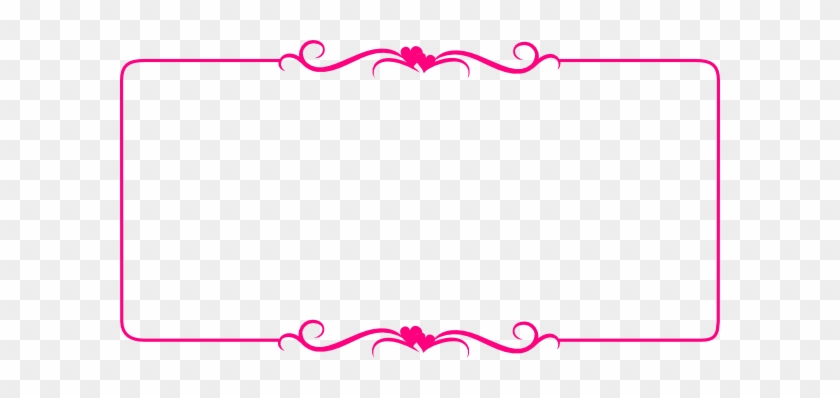 Clip Art Borders Pink Bright Heart Border At Clker - Hearts Border #90988