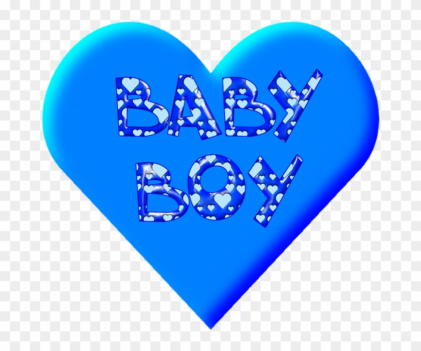 Baby, Symbol, Boy, Heart, Blue, Clip Art - Coeur Bleu Bébé #91060