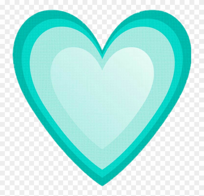 Transparent Teal Heart - Corazoncitos De Colores Png #91063