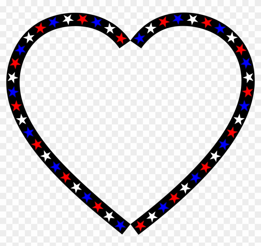 Big Image - Red White Blue Heart #91094